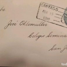 Sellos: J) 1910 COSTA RICA, COLON, UPU, POSTAL STATIONARY, CIRCULATED COVER, FROM COSTA RICA TO SAN JOSE. Lote 361586690