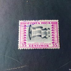 Sellos: COSTA RICA 1954, INDUSTRIA, BANDERAS
