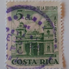 Sellos: COSTA RICA SELLO IGLESIA DE LA SOLEDAD AÑO 1967 USADO