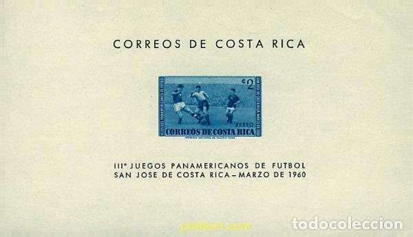 Sellos: 48556 MNH COSTA RICA 1960 3 JUEGOS PANAMERICANOS DE FUTBOL