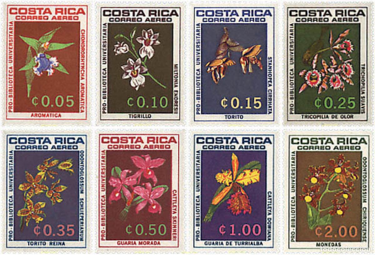 Briefmarken: 83429 MNH COSTA RICA 1967 ORQUIDEAS