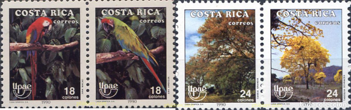 Sellos: 139916 MNH COSTA RICA 1990 AMERICA-UPAEP 1990 - EL MEDIO NATURAL QUE VIERON LOS DESCUBRIDORES