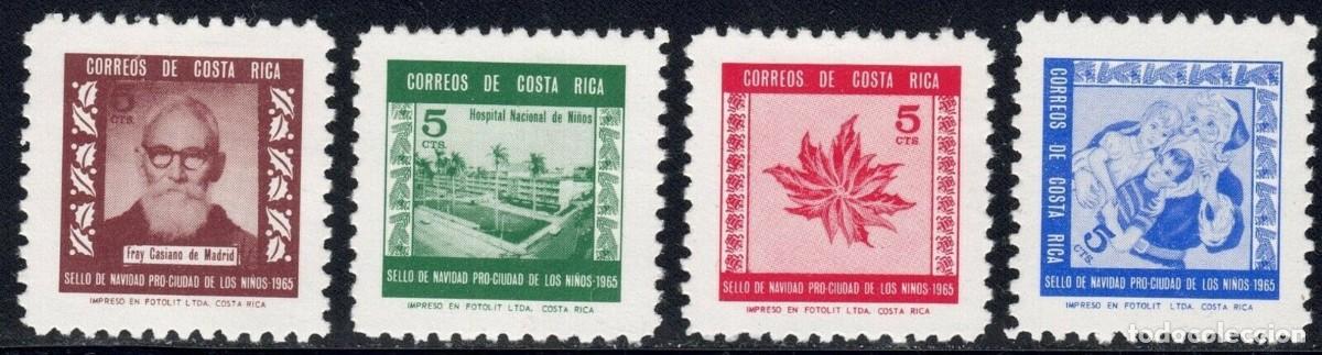 Sellos: COSTA RICA 1965 SERIE 4 STAMPS MNH NAVIDAD PRO-CIUDAD DE LOS NI&Ntilde;OS CHRISTMAS NOEL NATALE