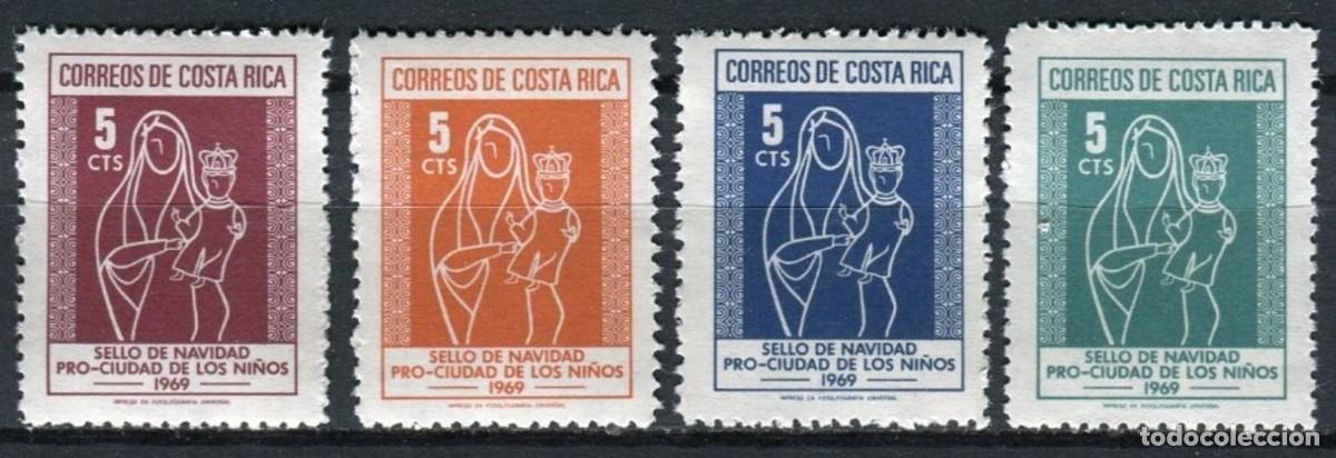 Sellos: COSTA RICA 1969 SERIE 4 STAMPS MNH NAVIDAD PRO-CIUDAD DE LOS NI&Ntilde;OS CHRISTMAS NOEL NATALE