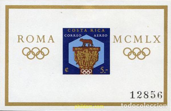 Francobolli: 13311 MNH COSTA RICA 1960 17 JUEGOS OLIMPICOS VERANO ROMA 1960