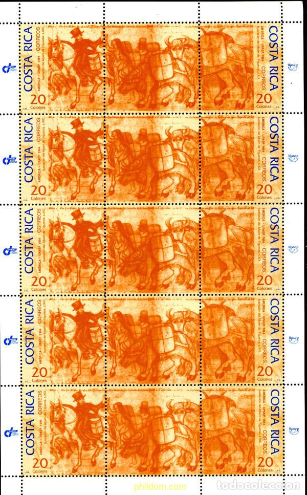 Sellos: 11674 MNH COSTA RICA 1994 AMERICA-UPAEP 1994 - TRANSPORTES POSTALES