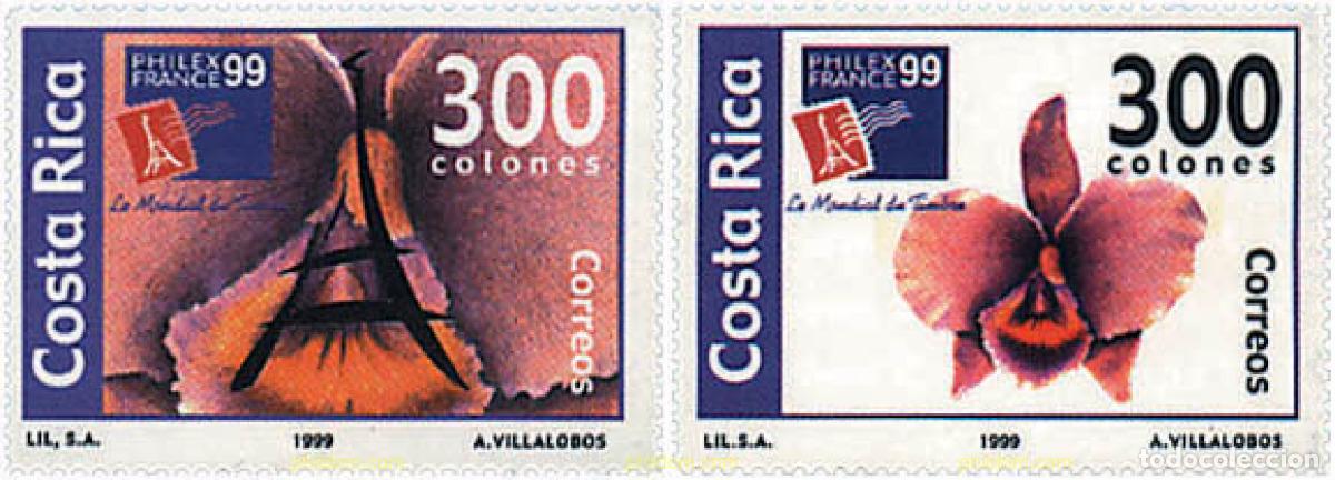 Selos: 98549 MNH COSTA RICA 1999 PHILEXFRANCE 99. EXPOSICION FILATELICA INTERNACIONAL