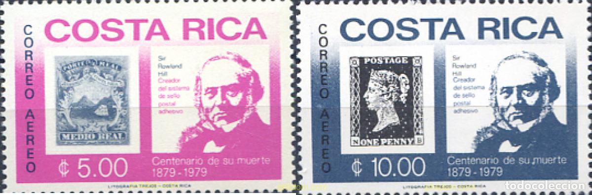 Sellos: 302898 MNH COSTA RICA 1979 CENTENARIO DE LA MUERTE DE ROWLAND HILL