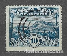 Sellos: Sello de Costa Rica 1907/12 - 10 cts - 2000