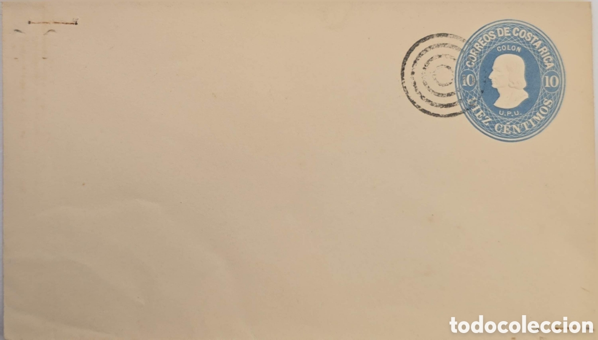 Sellos: CA)Costa Rica.Circa 1923&ndash;1930.Postal Stationery Envelope / Christopher Columbus