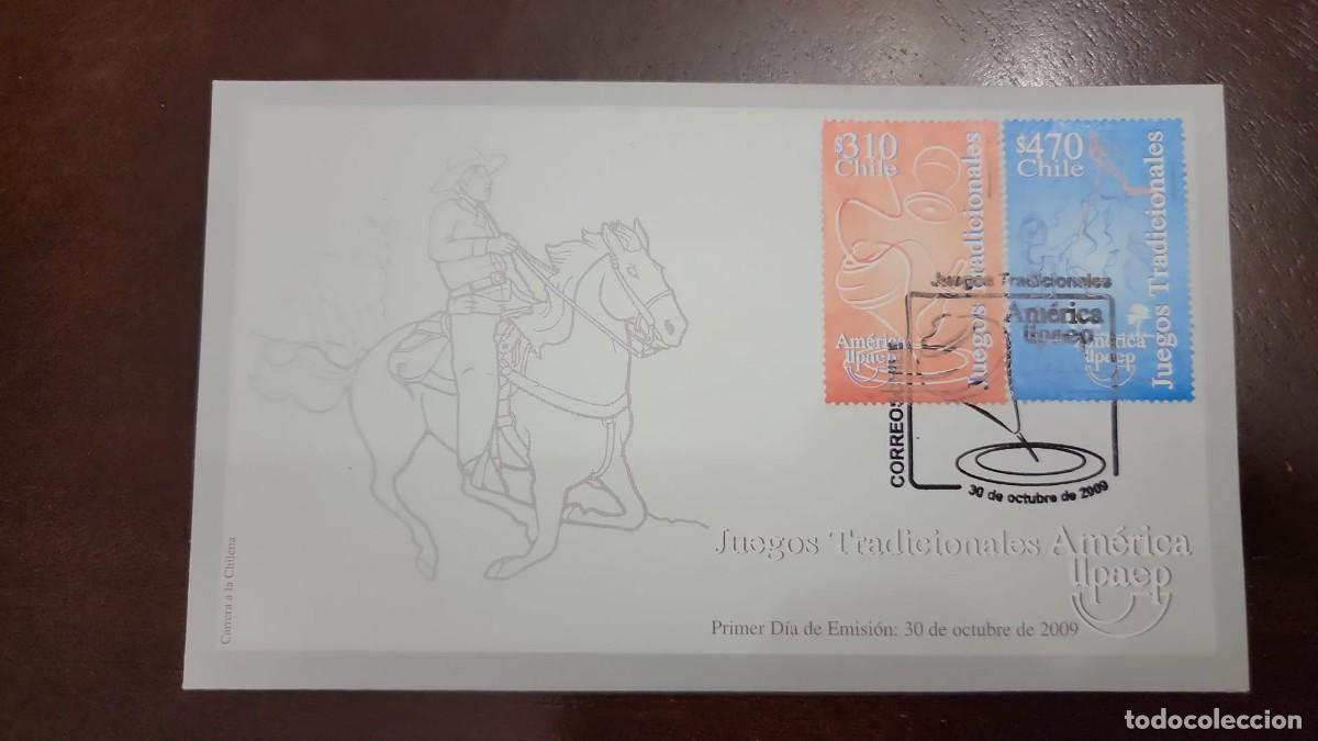 Sellos: TS) 2009 COSTA RICA, FDC,WITH TRADITIONAL GAMES AMERICA UPAEP,XF.