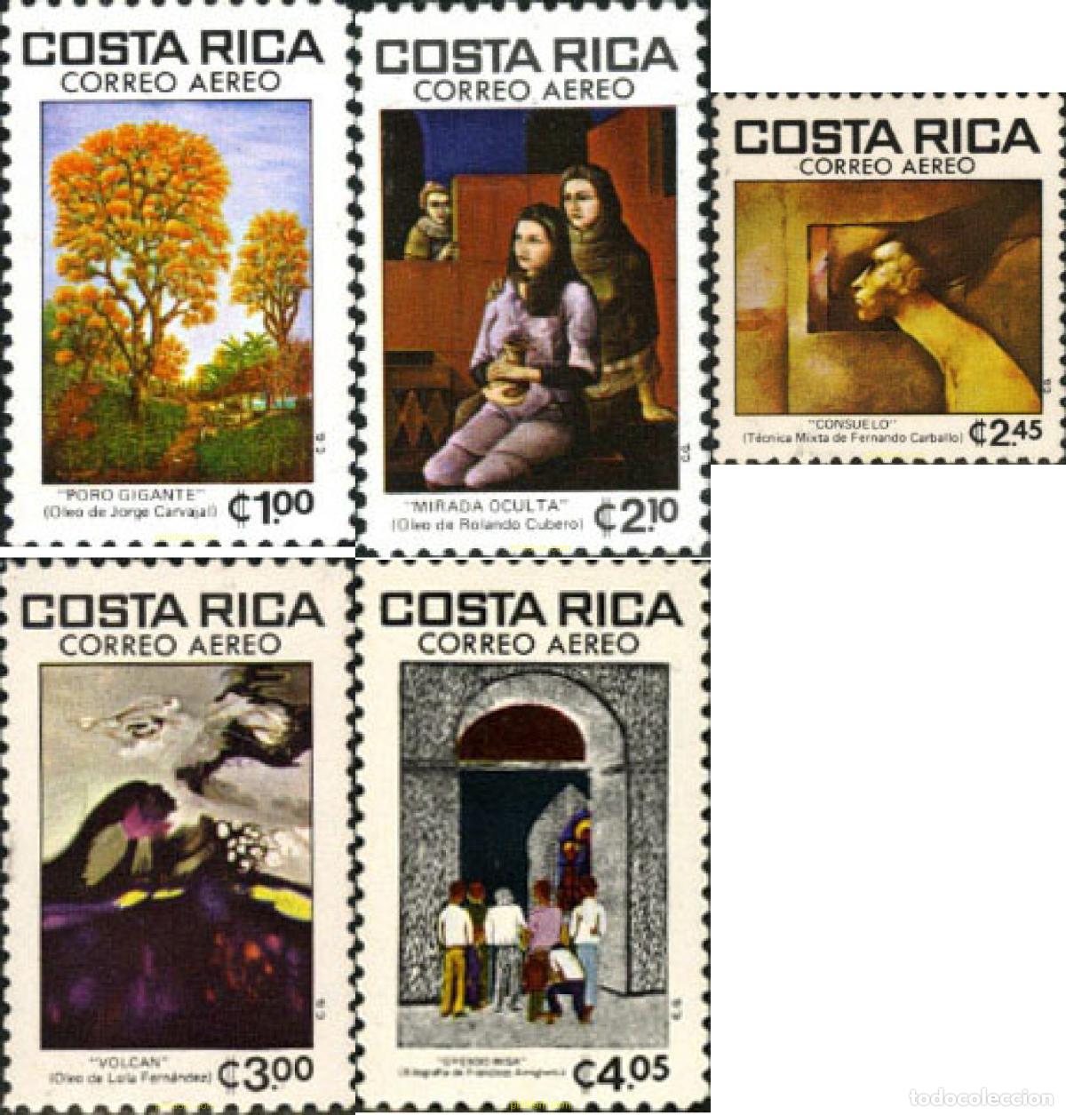 Sellos: 198719 MNH COSTA RICA 1980 PINTURAS
