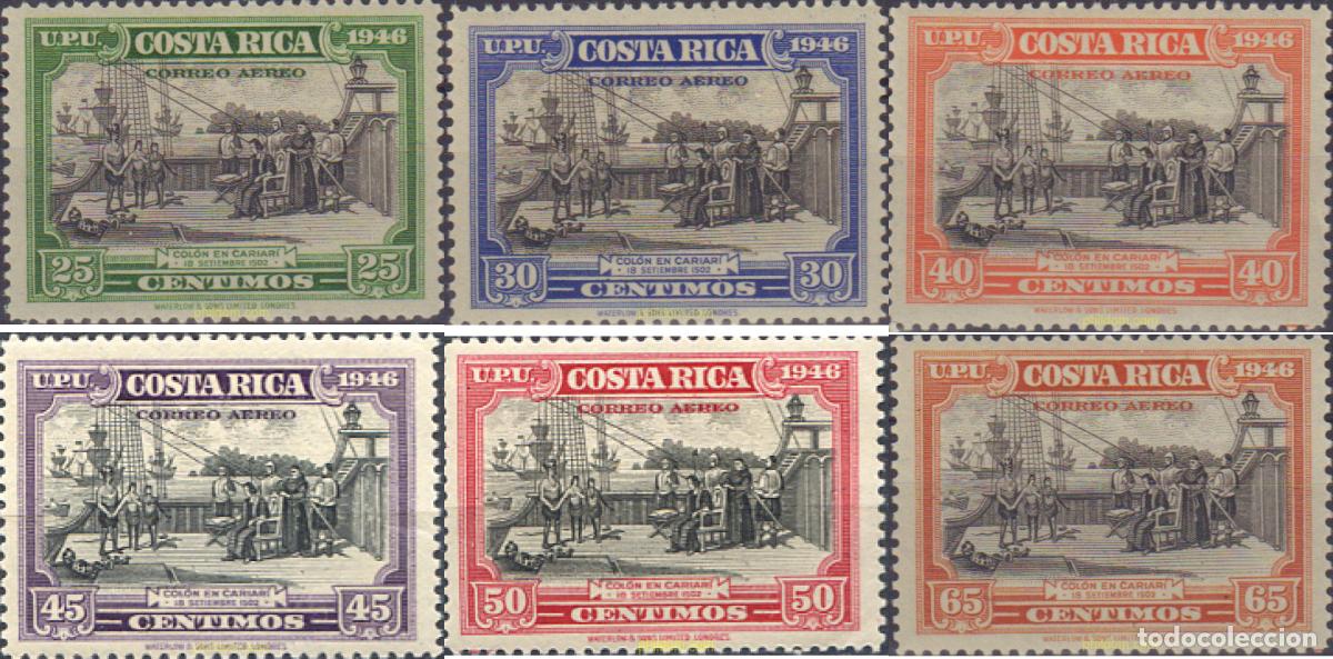 Sellos: 579431 HINGED COSTA RICA 1947 COLON