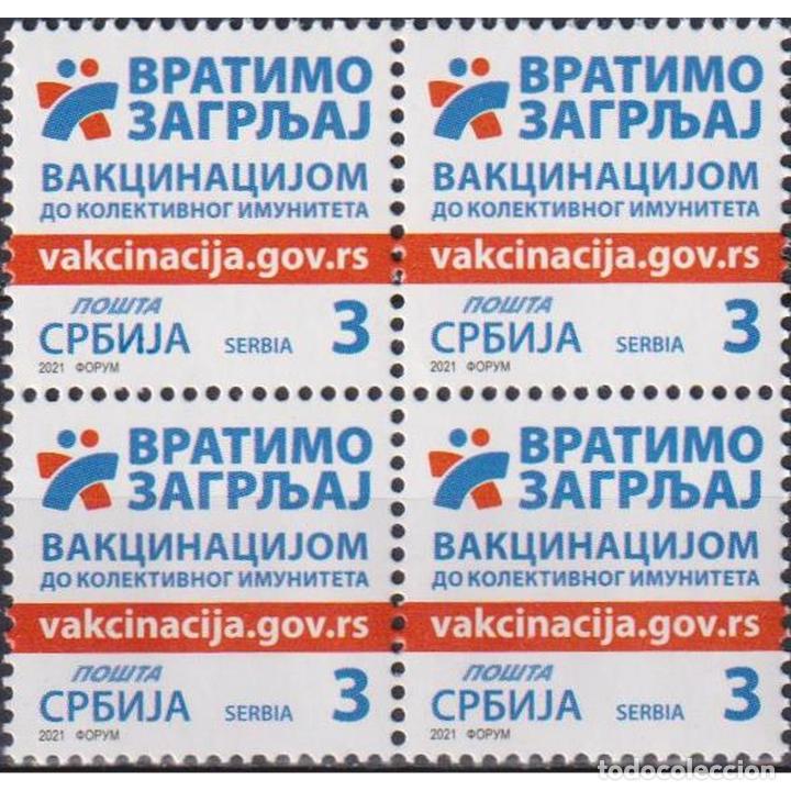 ⚡ DISCOUNT SERBIA 2021 LET’S BRING BACK THE HUG – BY VACCINATION TO HERD IMMUNITY MNH - THE (Sellos - Temáticas - Cruz Roja)