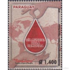 Sellos: ⚡ DISCOUNT PARAGUAY 2019 WORLD HEMOPHILIA DAY MNH - THE MEDICINE. Lote 304394808