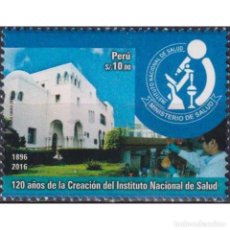 Sellos: ⚡ DISCOUNT PERU 2017 THE 120TH ANNIVERSARY OF THE NATIONAL HEALTH CARE DEPARTMENT MNH - THE. Lote 304399538