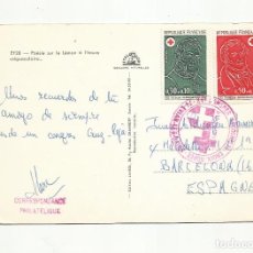 Sellos: POSTAL CIRCULADA 1973 CONGRESO SOCORRISTAS DE EVIAN FRANCIA A BARCELONA. Lote 307143568