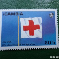 Sellos: GAMBIA, 1988, 125 ANIVERSARIO DE CRUZ ROJA, YVERT 710. Lote 362729015