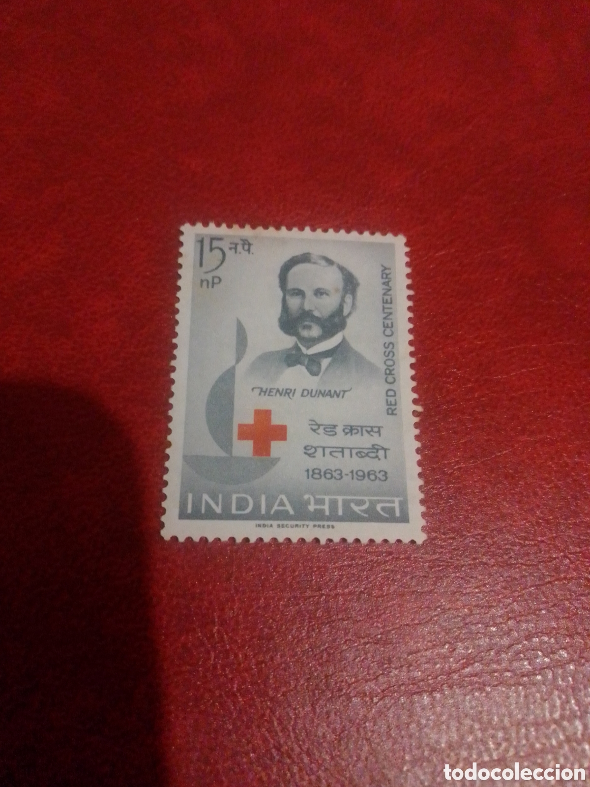 Sellos: India 1963 Centenario deCruz Roja - Foto 1