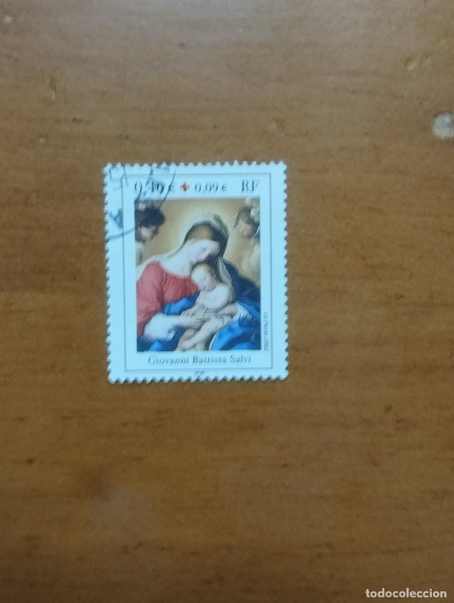 Sellos: 22.04/ Francia. 2002. Sello en usado. Cruz roja