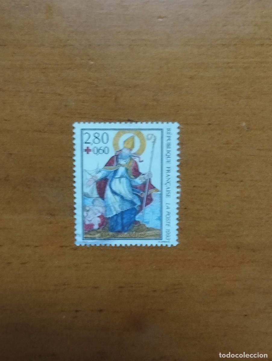 Sellos: 22.04/ Francia. 1993. Sello en usado. Cruz roja