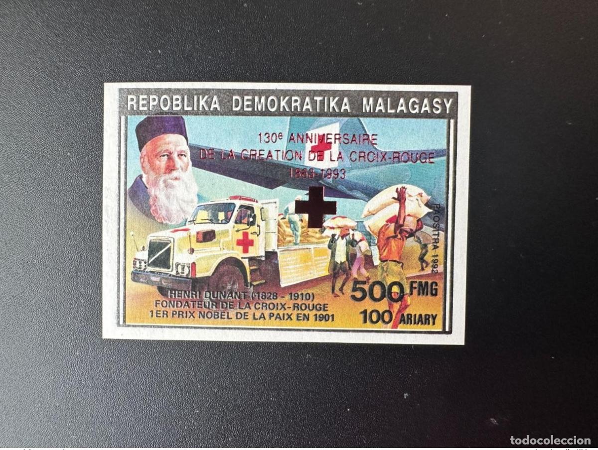 Sellos: Madagascar 1993 Min. 1560B b ND Ovopt Cruz Roja Henri Dunant Croix Rouge