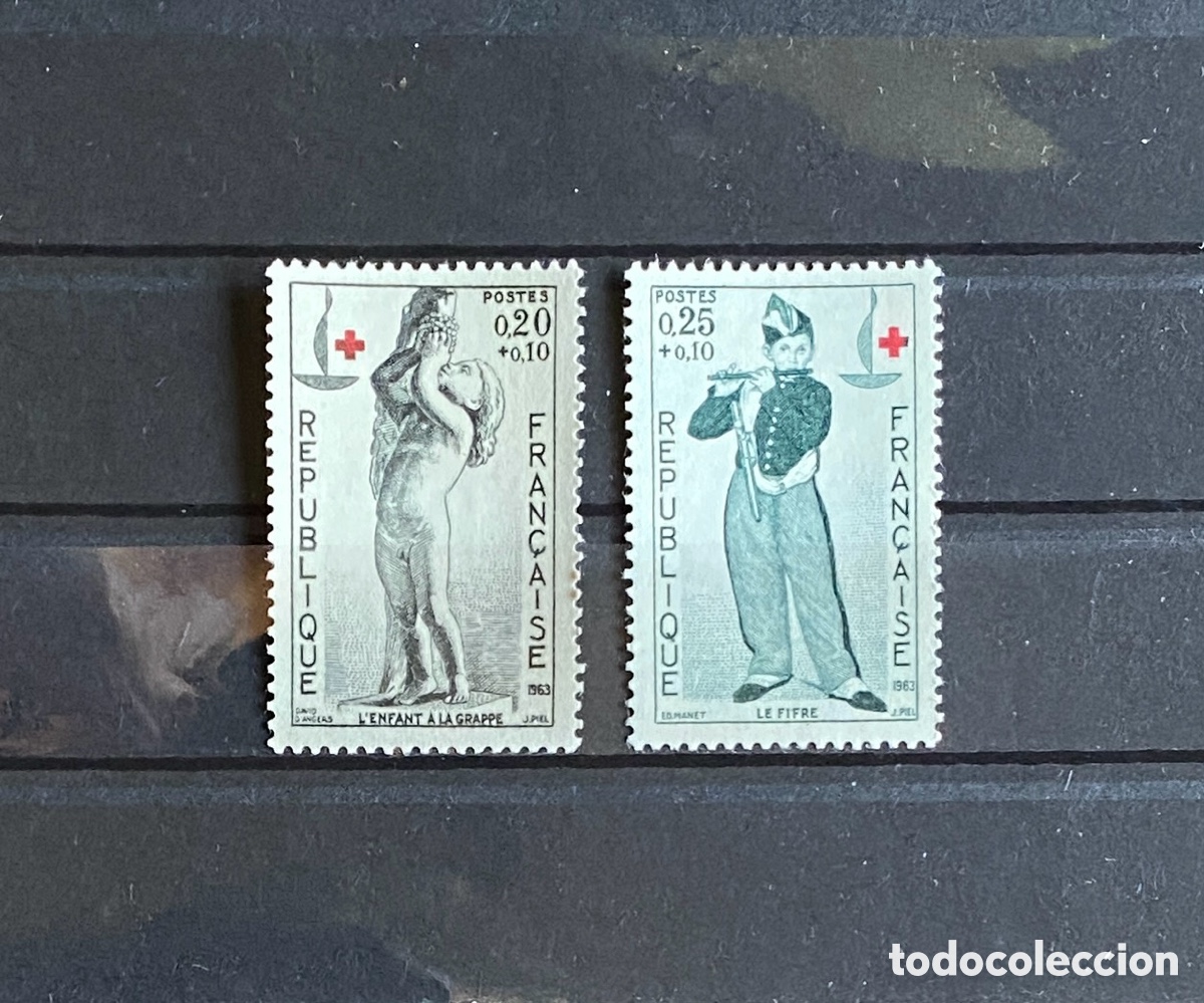 Sellos: Sellos, nuevo, de Francia 1963. Yvert 1400/01