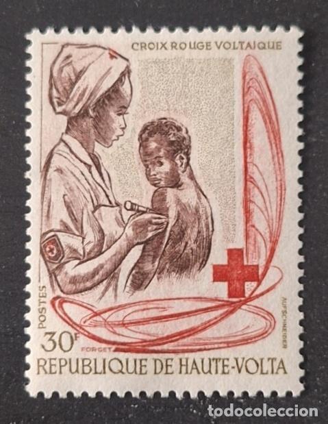 Sellos: Alto Volta 1970 Mi. 307 Cruz Roja voltaica enfermera ni&ntilde;o