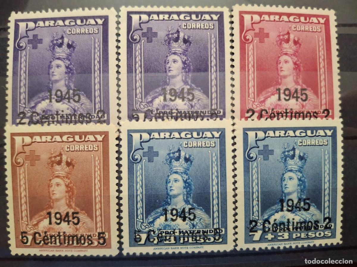 Sellos: HB1675 GRANDES SERIES MUNDIALES sellos en NUEVO* PARAGUAY pro maternidad 1941 sobrecarga Cruz Roja