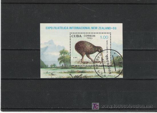 Sellos: CUBA  HOJA BLOQUE   TEMA FAUNA - Foto 1