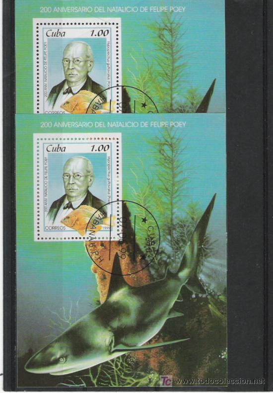 Sellos: CUBA HOJA BLOQUE TEMA FAUNA - Foto 1