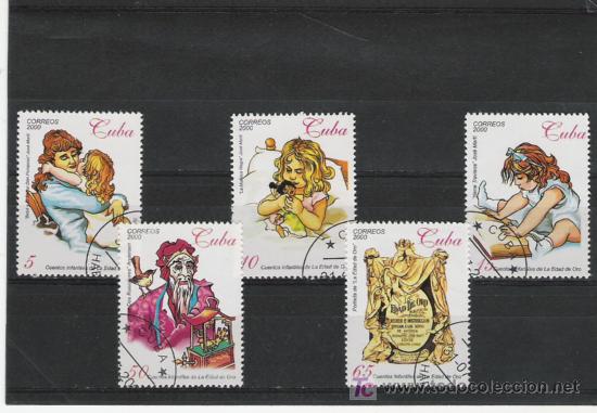 Sellos: CUBA  SERIE MATASELLADA   TEMA CUENTOS - Foto 1