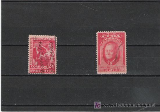 Sellos: CUBA  1947 SERIE COMPLETA  CIRCULADA - Foto 1