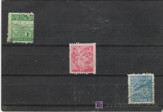 Sellos: CUBA  1948 SERIE COMPLETA  CIRCULADA - Foto 1