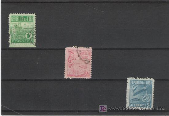 Sellos: CUBA  1950 SERIE COMPLETA  CIRCULADA - Foto 1