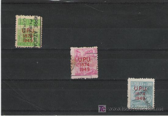 Sellos: CUBA  1950 SERIE COMPLETA  CIRCULADA - Foto 1