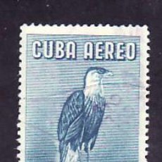 Sellos: CUBA AEREO 202A USADA, AVES, FAUNA, HALCON,. Lote 292308298