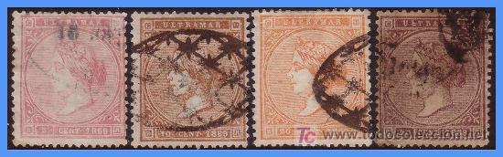 Sellos: 1869 Isabel II, serie completa (o) - Foto 1