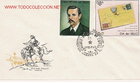Sellos: CUBA BONITO SOBRE - Foto 1