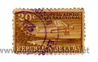 Sellos: 20 c&eacute;ntimos - correo a&eacute;reo - CUBA. - Foto 1