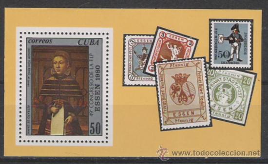 Sellos: CUBA HOJA BLOQUE N&ordm; 65 NUEVA - Foto 1