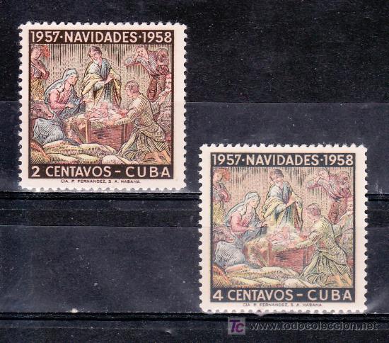 Sellos: cuba  468/9 sin charnela, navidad, - Foto 1