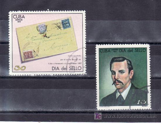 Sellos: cuba 1573/4 usada, dia del sello - Foto 1