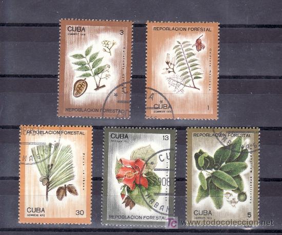 Sellos: cuba 1861/5 usada, repoblacion forestal, - Foto 1