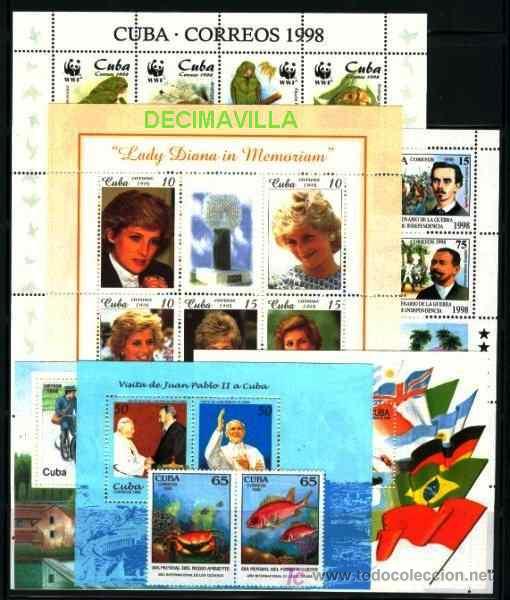Sellos: CUBA, 1998, A&Ntilde;O NUEVO Y COMPLETO - Foto 1