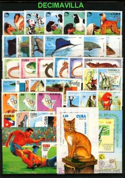 Sellos: CUBA, 1994, A&Ntilde;O NUEVO Y COMPLETO - Foto 1