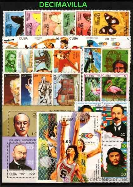 Sellos: CUBA, 1993, A&Ntilde;O NUEVO Y COMPLETO - Foto 1