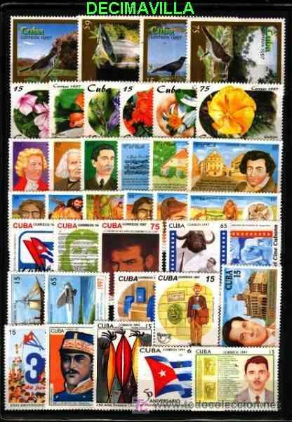 Sellos: CUBA, 1997, A&Ntilde;O NUEVO Y COMPLETO - Foto 2