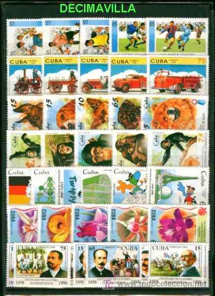 Sellos: CUBA, 1998, A&Ntilde;O NUEVO Y COMPLETO - Foto 3