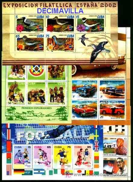 Sellos: CUBA, 2002, A&Ntilde;O NUEVO Y COMPLETO - Foto 3